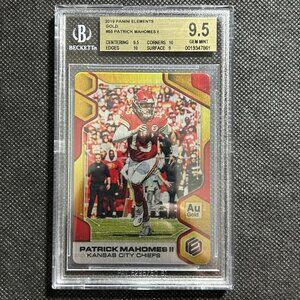 2019 Panini Elements GOLD #55 Patrick Mahomes II /25 SSP Chiefs BGS 9.5 GEM MINT